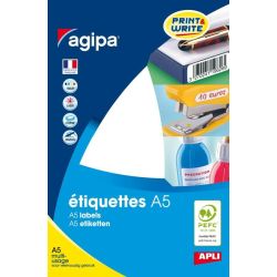 Etiquettes Multifonctions  48.5 x 38mm - 16 f. A5  AGIPA : 114013 //