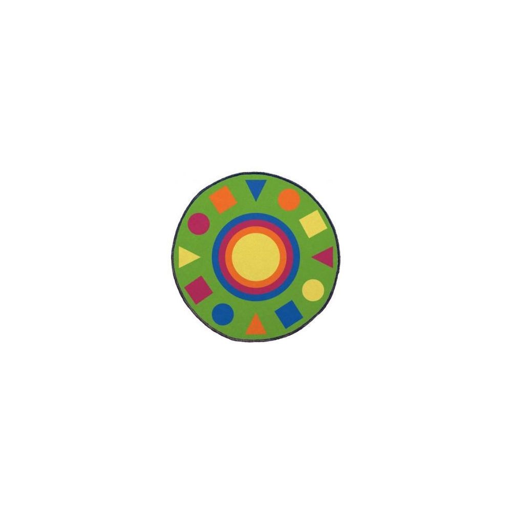 Tapis de regroupement lavable antidérapant - Diam: 2 m - géom. **NSFP