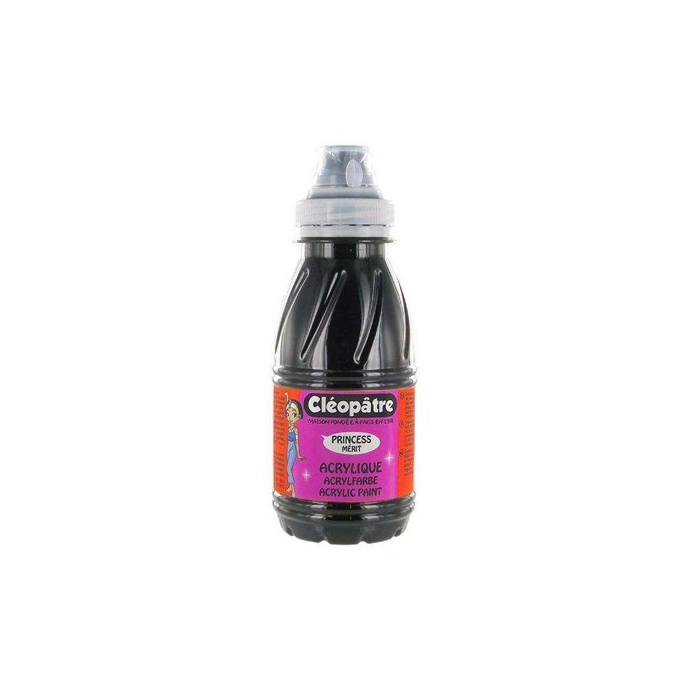Peinture acryl. brill. 250 ml CLEOPATRE PRINCESS Mérit - NOIR - Z