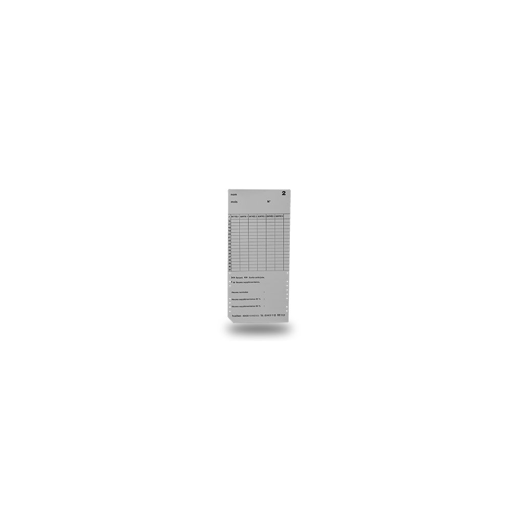 Fiche de pointage (paquet de 100 cartes) // Fiche de pointage (paquet de 100 cartes) //