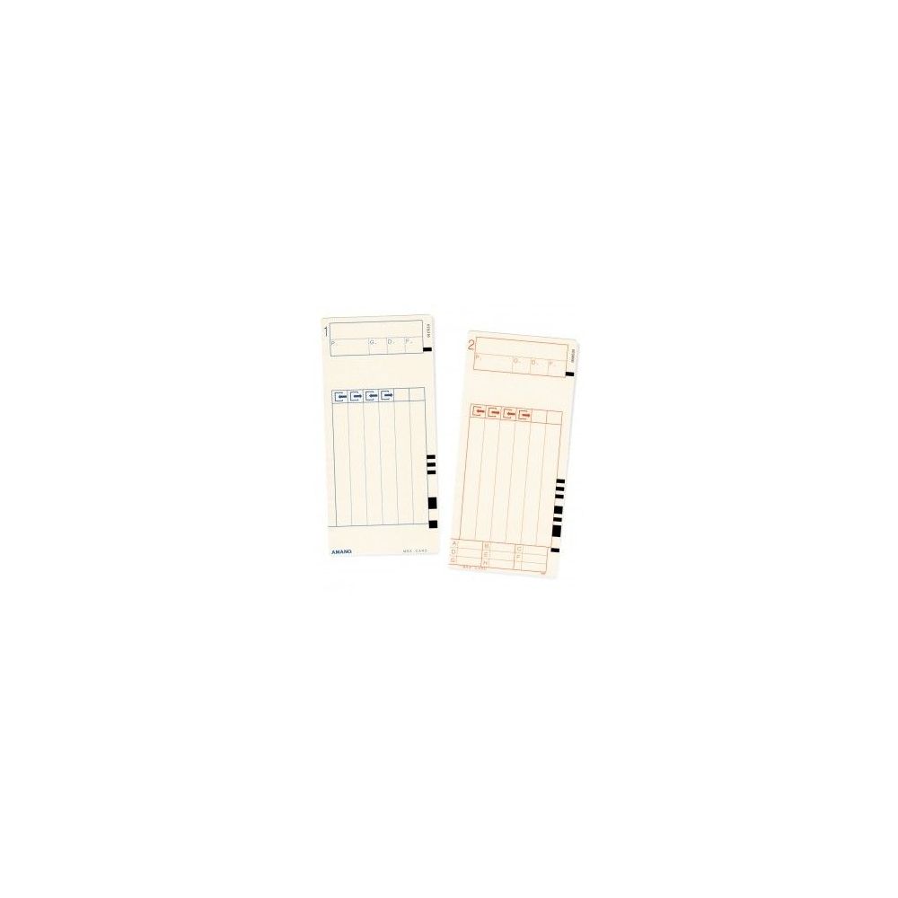 Fiche de pointage pour MX300 AMANO (Paquet de 100 fiches) //