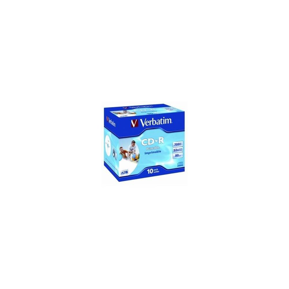 CD-R Vebatim 700mbmo/52*/80min imprim. Boîtier standard(unité) - NSFP
