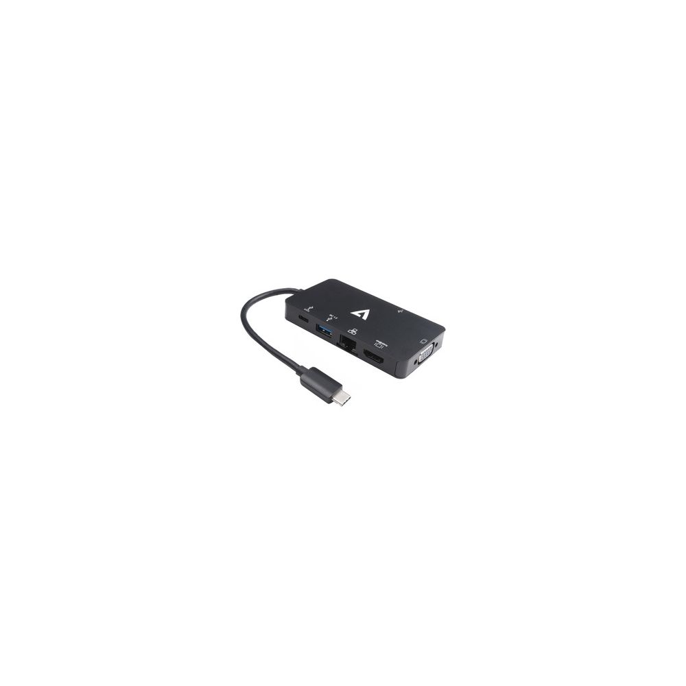 Réplicateur V7 UC-U3CRJ45HDV USB-C RJ45/HDMI/VGA/USBA/USB-C/100W //