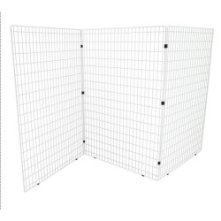 Lot de 3 grilles autoporteuses 122*172cm coloris blanc -