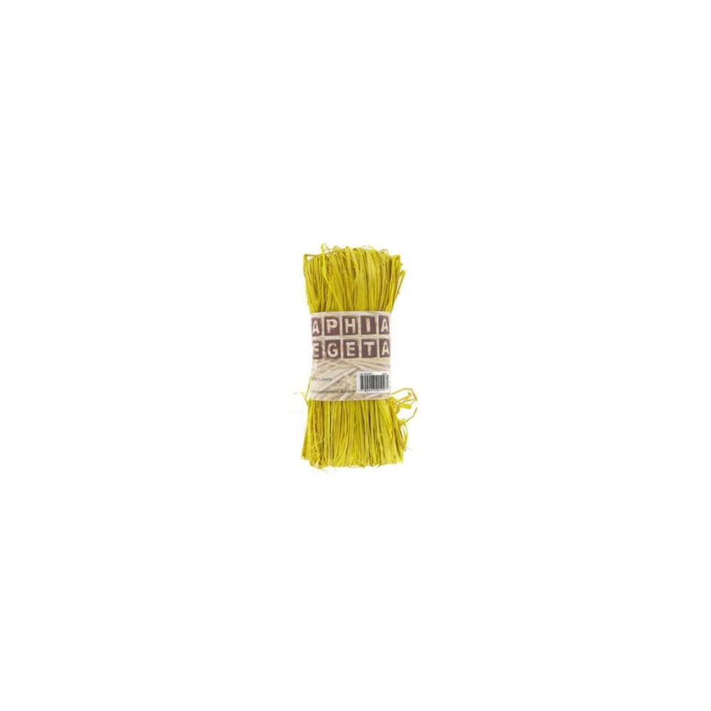 Raphia naturel - Pelote de 50g - JAUNE - CLEOPATRE - Z Raphia naturel - Pelote de 50g - JAUNE - CLEOPATRE - Z