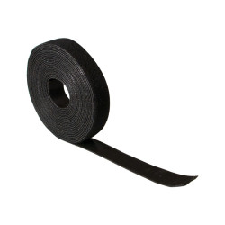 Rouleau velcro noir - 20mm x 10m