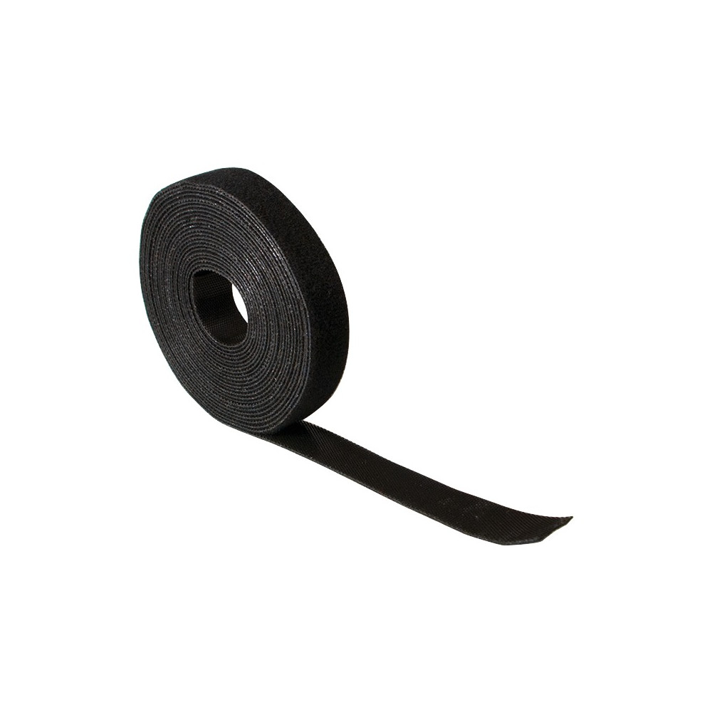 Rouleau velcro noir - 20mm x 10m