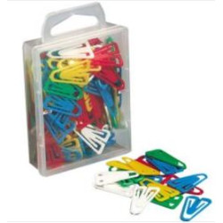 Trombones plastiques (Attaches-lettres)-25mm-par 100-Ass. - Z