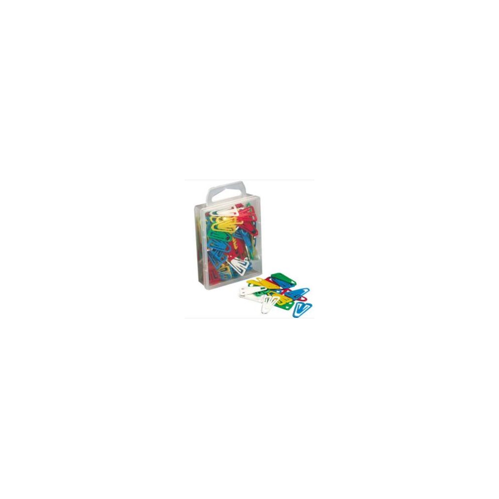 Trombones plastiques (Attaches-lettres)-25mm-par 100-Ass. - Z