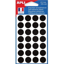 Pastilles signalisation - 15mm - Sachet de 168 - NOIR - Z
