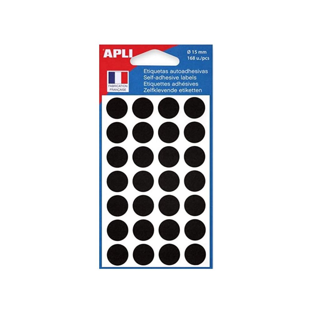 Pastilles signalisation - 15mm - Sachet de 168 - NOIR - Z