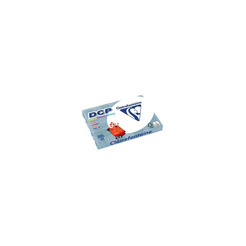 Rame A4 - 200g - Blanc DCP CLAIREFONTAINE (250 f.) - réf : 1807 //