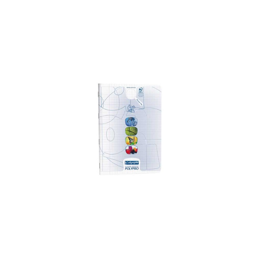 Cahier TP A4 Séyès & Uni 96 p Piqûre 90g Polypro INCOLORE - Z