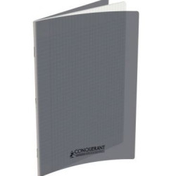 Cahier 24x32cm Séyès 96 p Piqûre 90g Polypro GRIS **