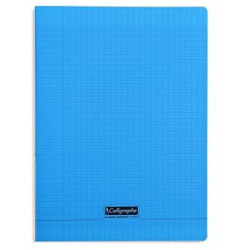 Cahier A4 Séyès 192 p Piqûre 90g Polypro BLEU  **