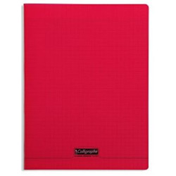 Cahier A4 Séyès 192 p Piqûre 90g Polypro ROUGE **