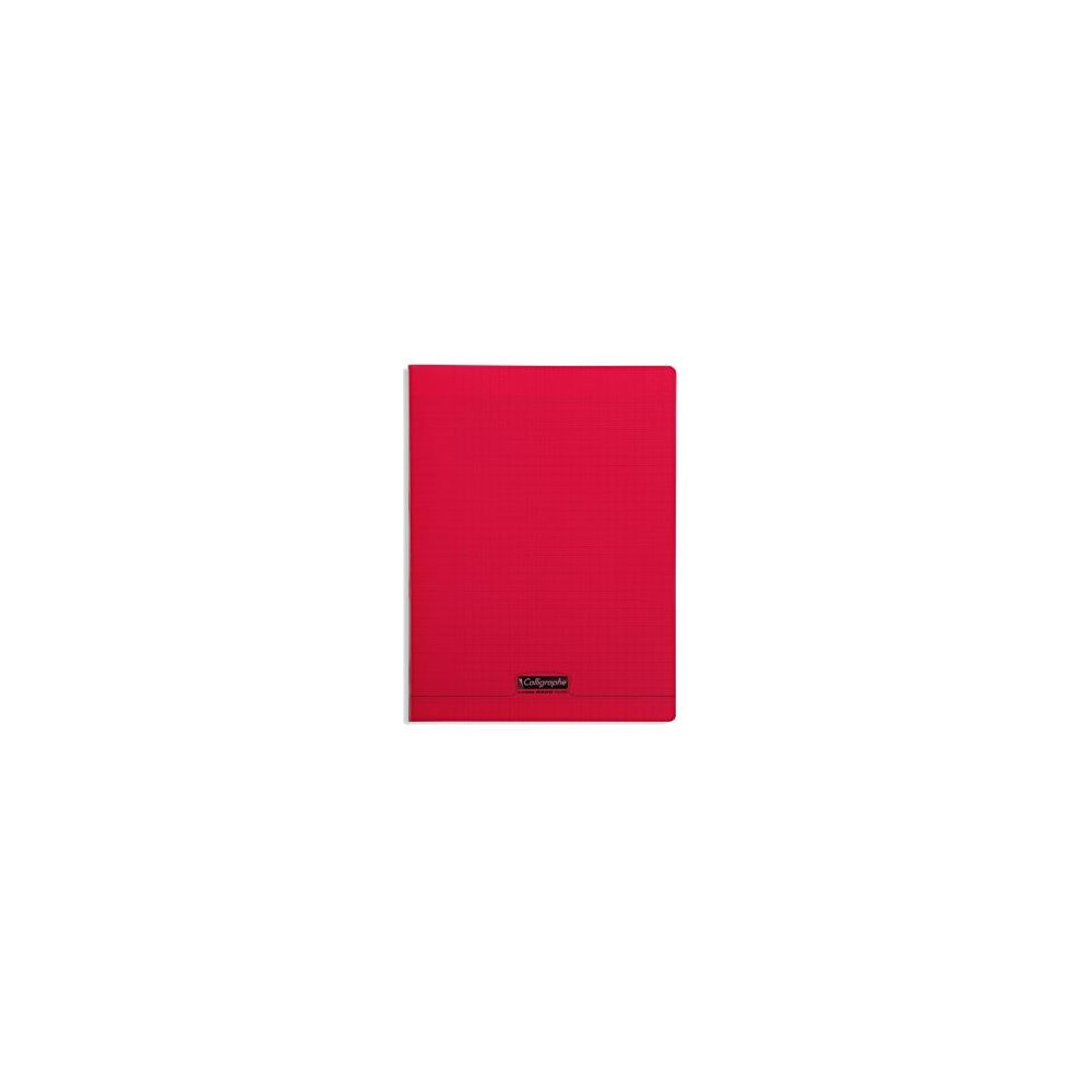 Cahier A4 Séyès 192 p Piqûre 90g Polypro ROUGE **