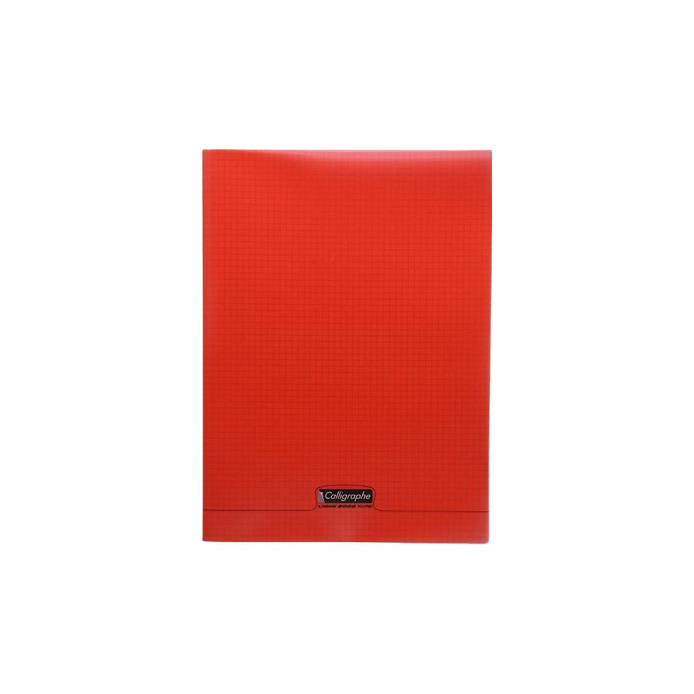 Cahier 24x32cm 5 x 5 96 p Piqûre 90g Polypro GRIS  - Z