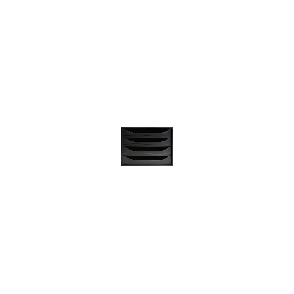 Module classement 4 tiroirs A4+ Linicolor - NOIR