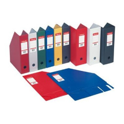 Porte revues PVC - Dos: 07cm Pan coupé - GRIS