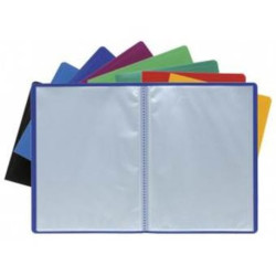 Protege Document PVC - Format A4 - 040 vues - BLEU //