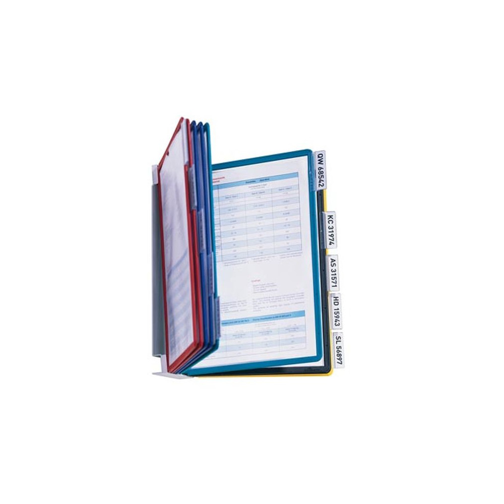 Support mural de présent. de doc. DURABLE Vario - 10 poch./20 vues // Support mural de présent. de doc. DURABLE Vario - 10 poch./20 vues //