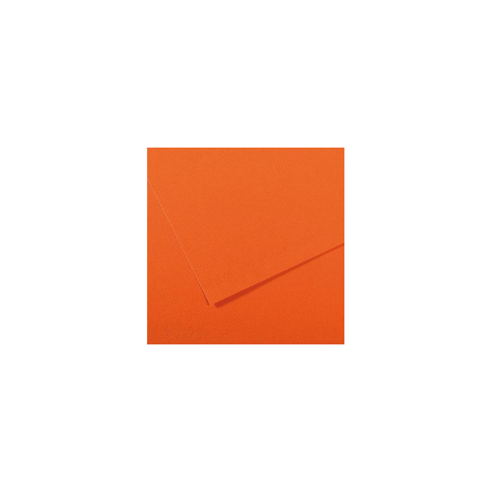 Feuille dessin 50x65cm 160g ORANGE (la feuille) 