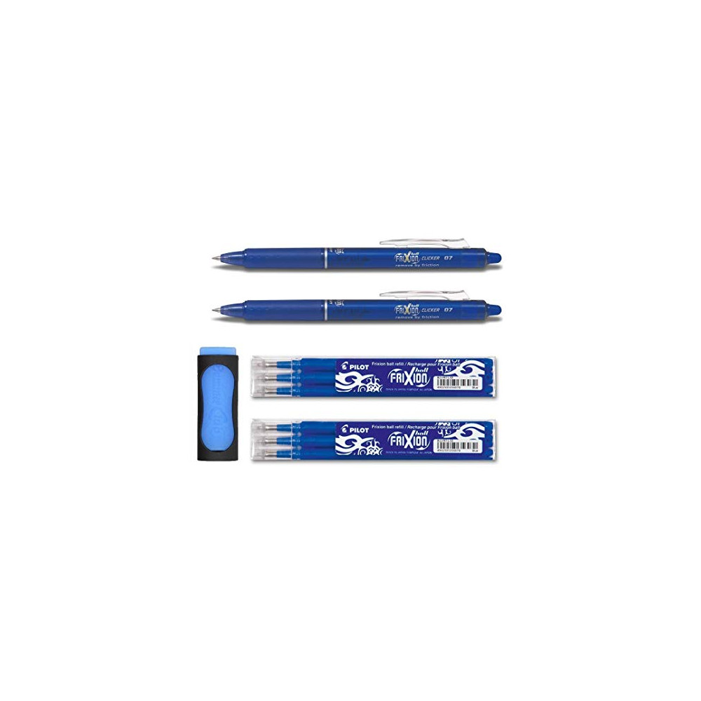 Roller PILOT Frixion Clicker rechargeable - 0.7mm - BLEU - Z