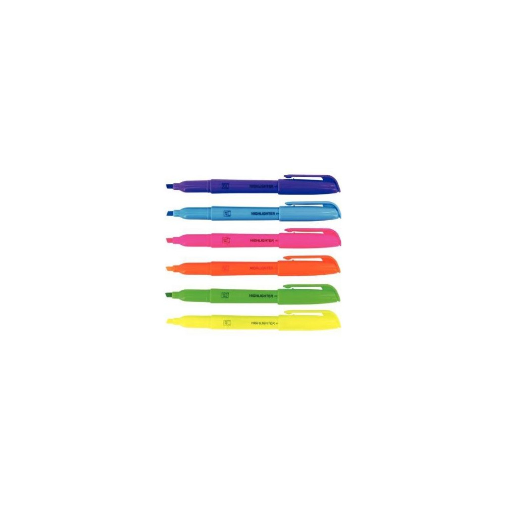 Surligneur de poche (Pochette de 6 COULEURS) **