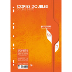 Copies Doubles 70gr A4  5 x 5 Perforées 120 pages   - Z