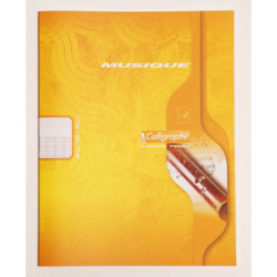 Cahier de musique 17x22cm chant/Séyès 48 p Piqûre 70g  **