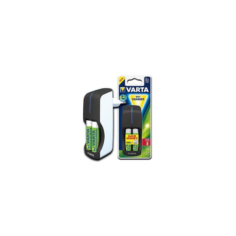 Chargeur piles sur secteur (pour 2) VARTA 2 LR3 800 mAh inclus - Z