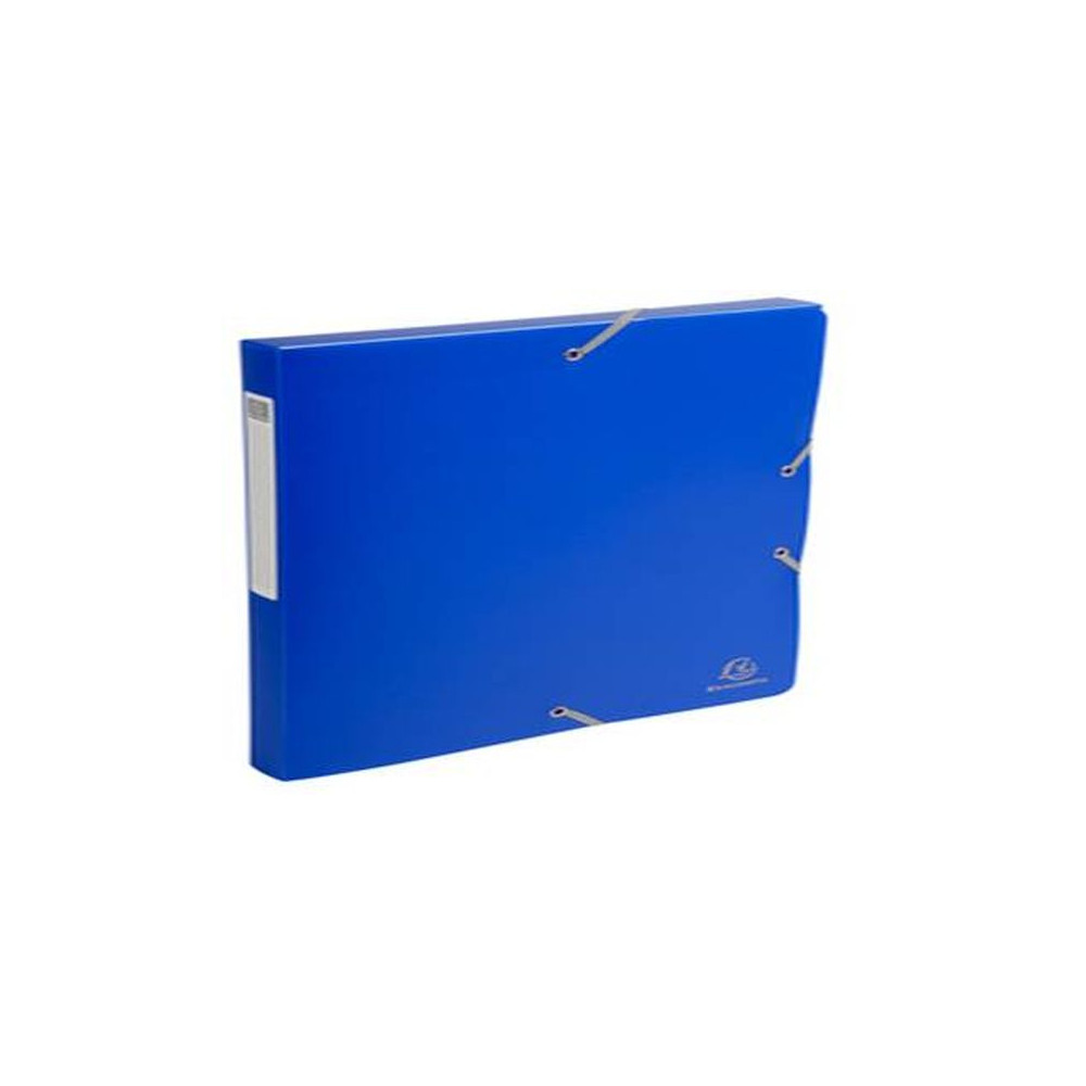 Boite classement PVC - Elastique - - Dos 25mm - BLEU- Z