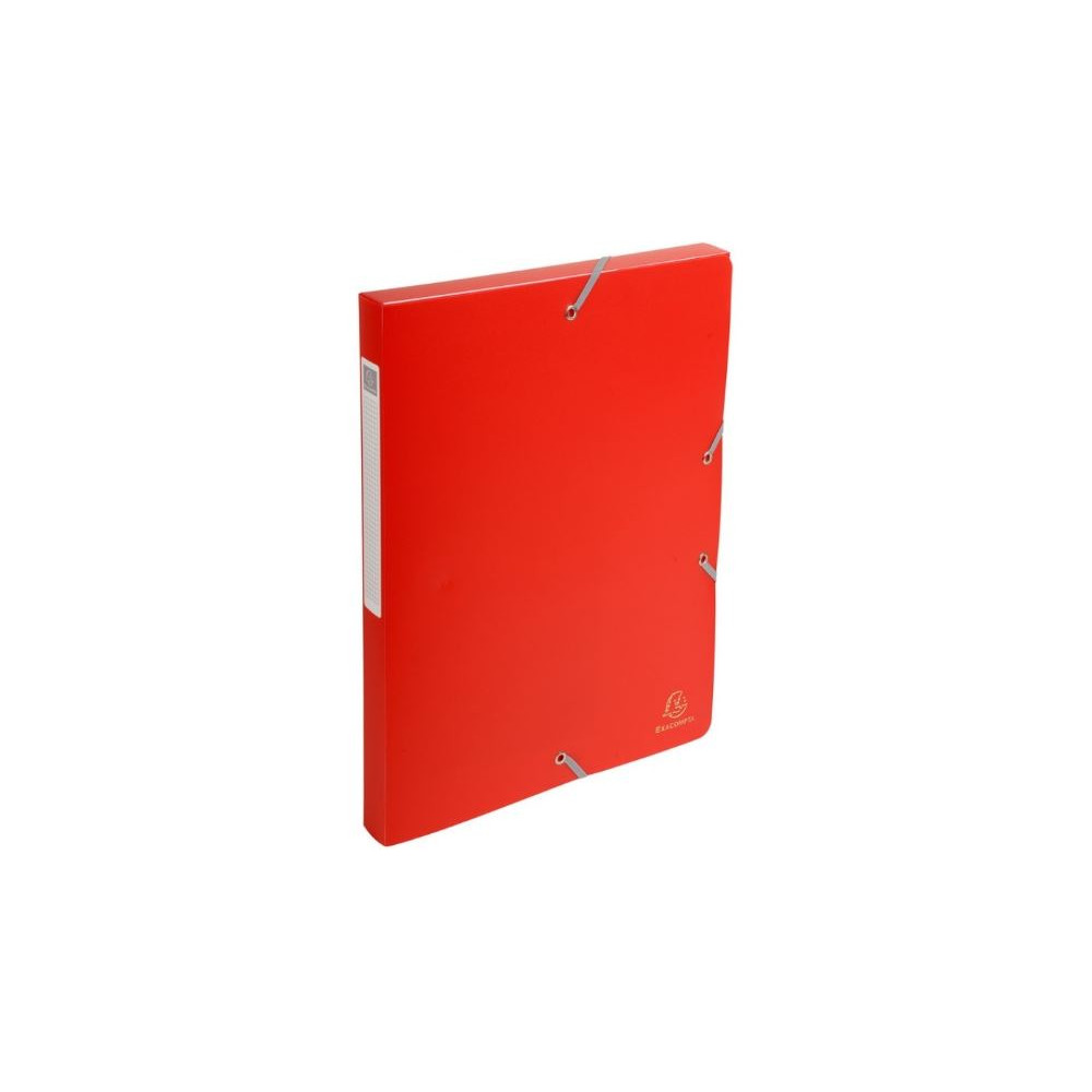 Boite classement PVC - Elastique - - Dos 25mm - ROUGE- Z