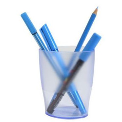 Pot à crayons MULTIFORM Ecopen BLEU TRANSLUCIDE- Z