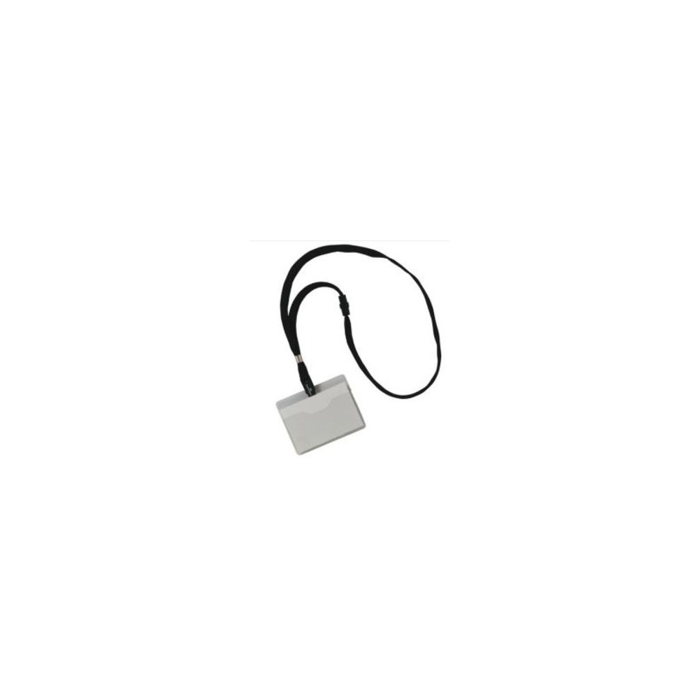 Badges PVC + Lacet - 90x60 mm (boite de 10 + étiquette) //