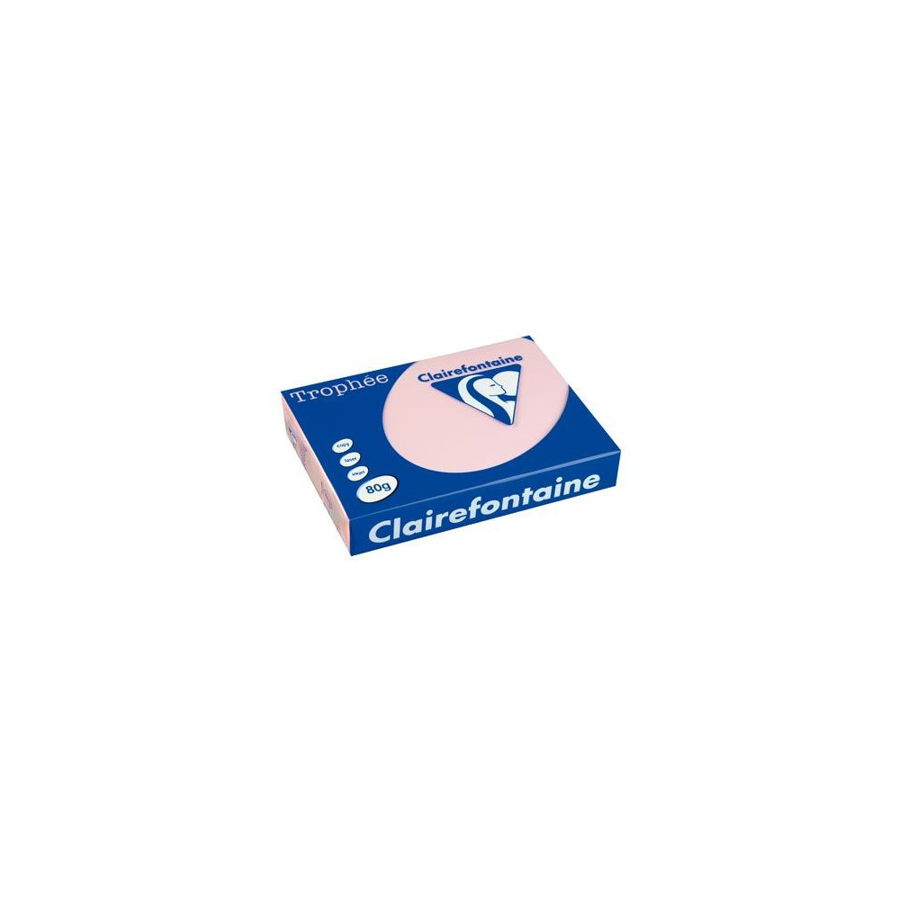 Rame A4 -  80g - Rose pastel - CLAIREFONTAINE (500 f.) - Ref:1973 //