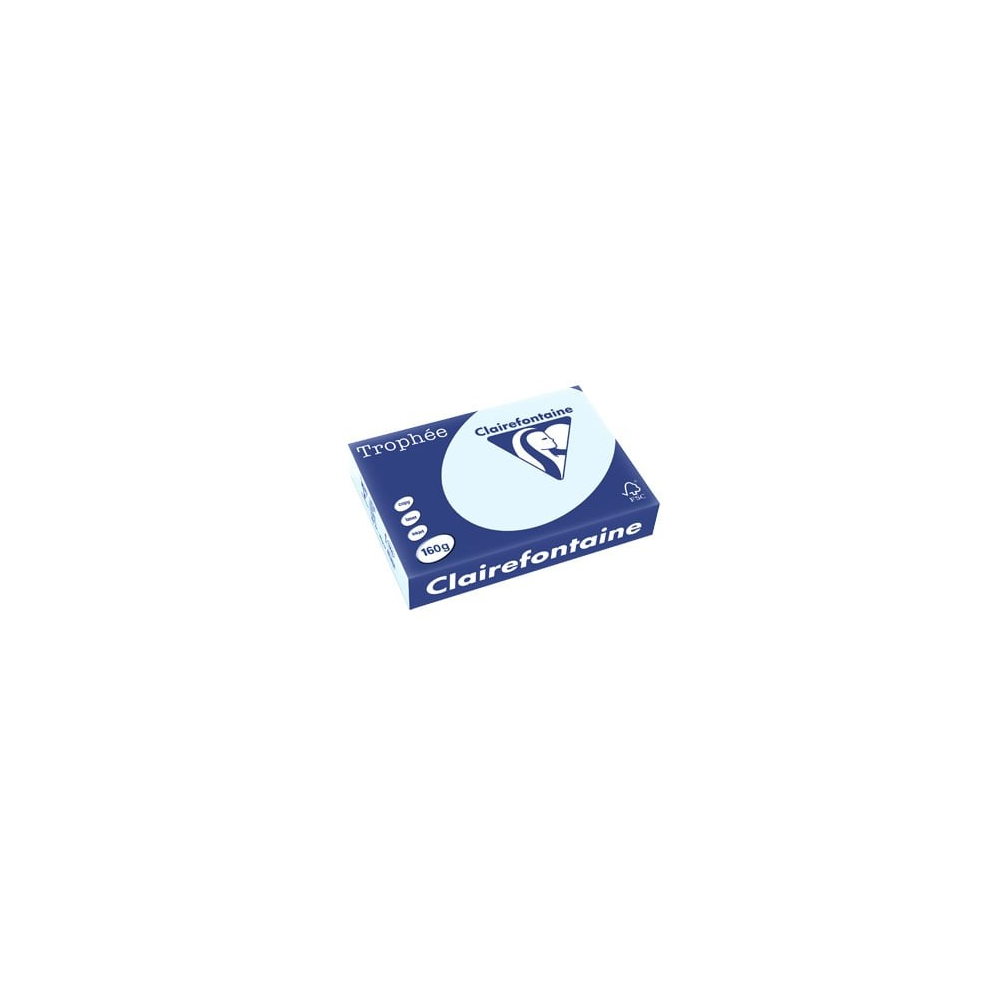 Rame A4 - 160g - Bleu Pastel CLAIREFONTAINE (250 f.) - Ref: 2633 **