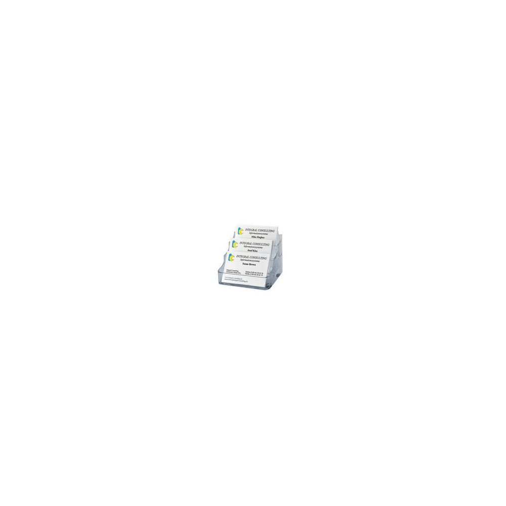 Porte cartes de visite de bureau - 3 compartiments de 70 cartes - Z Porte cartes de visite de bureau - 3 compartiments de 70 cartes - Z