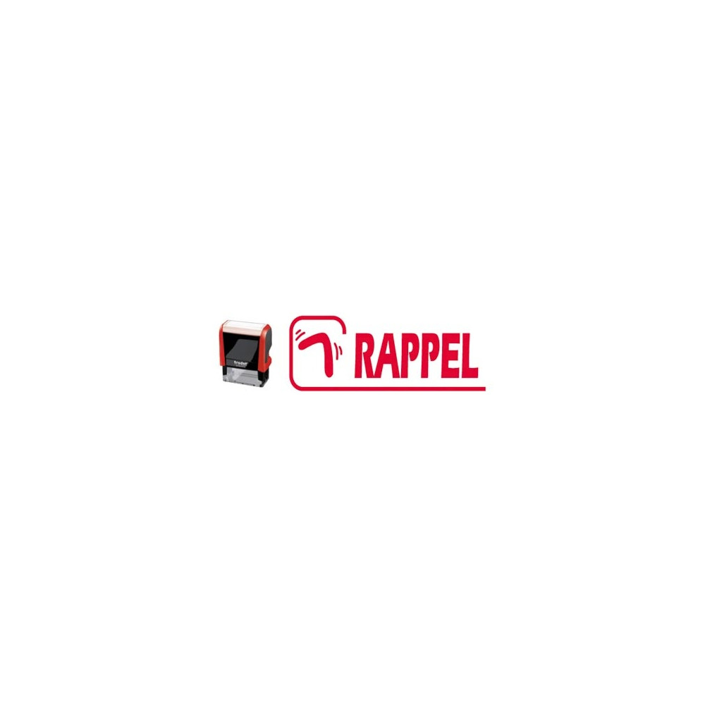 Timbre Formule RAPPEL TRODAT Printy 4912 - ROUGE - Z