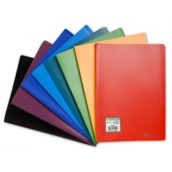 Protege Document PVC - Format A4 - 120 vues - BLEU