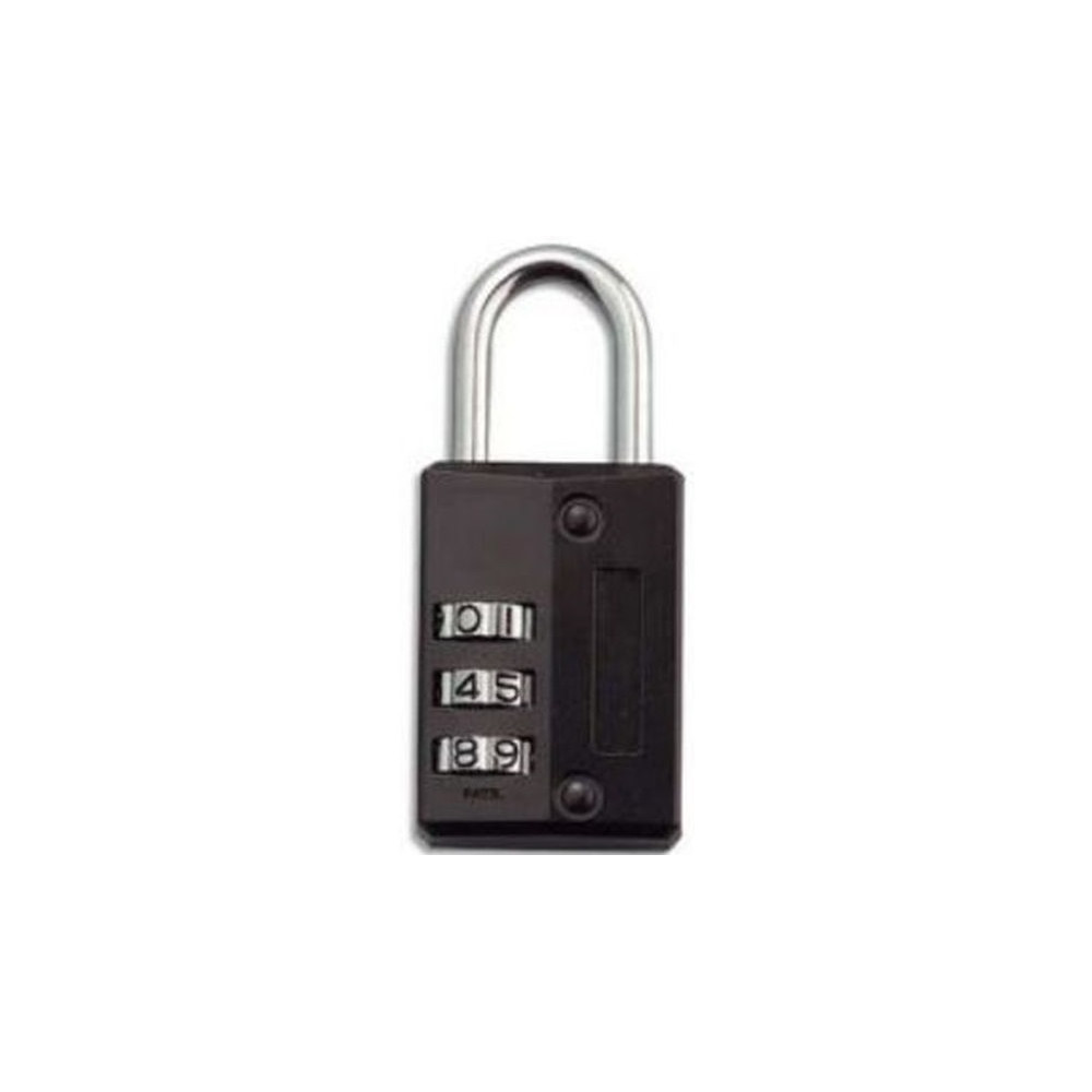 Cadenas a combinaison - 3 chiffres - NOIR **