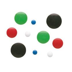 Aimants de diamètre 20mm, Force 300g - ROUGE ( par 6) - Z