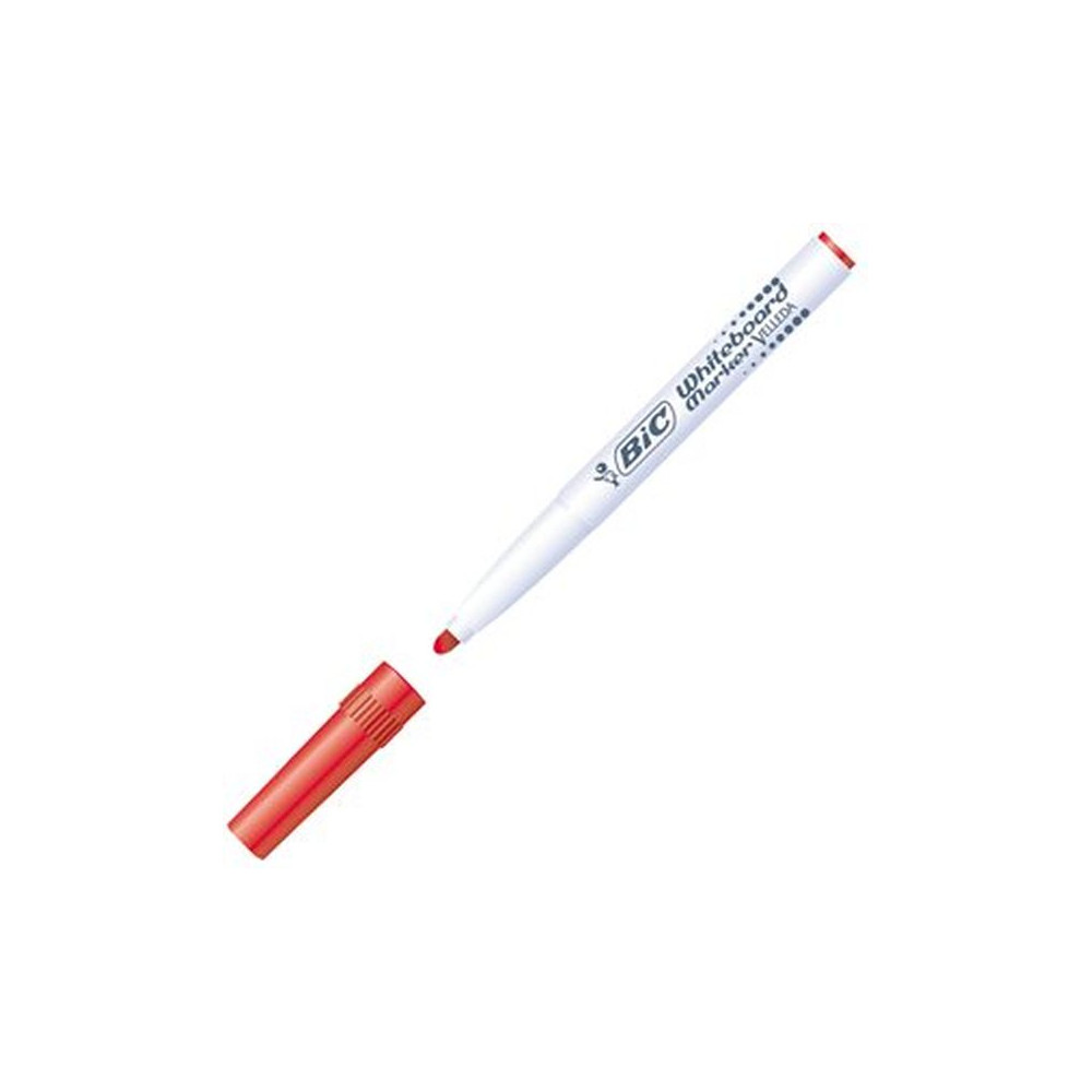 Marqueur effaç. BIC VELLEDA 1741 - Ogive Medium 1.5mm - ROUGE