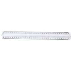 Regle Cristal incolore graduée SAFETOOL - 2 bis. + poignée 30 cm **