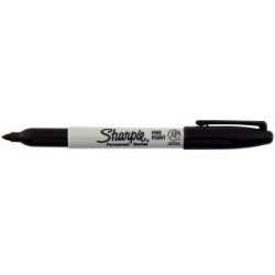 Marqueur perm. SHARPIE - Ogive - Pointe fine - NOIR