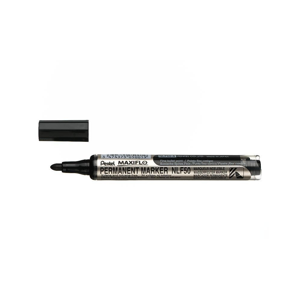 Marqueur perm. PENTEL MAXIFLO NLF50 - Ogive  4.5mm - NOIR - Z