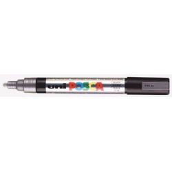 Marqueur gouache POSCA - Ogive 2.5mm - PC-5M ARGENT