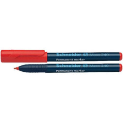 Marqueur perm. SCHNEIDER Maxx 240 - Pointe 1mm - ROUGE - Z