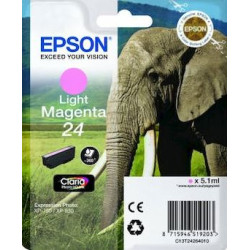 Cart EPSON - N°24 -Eléphant -Magenta Clair -XP-750/XP-850/XP-950/9 **